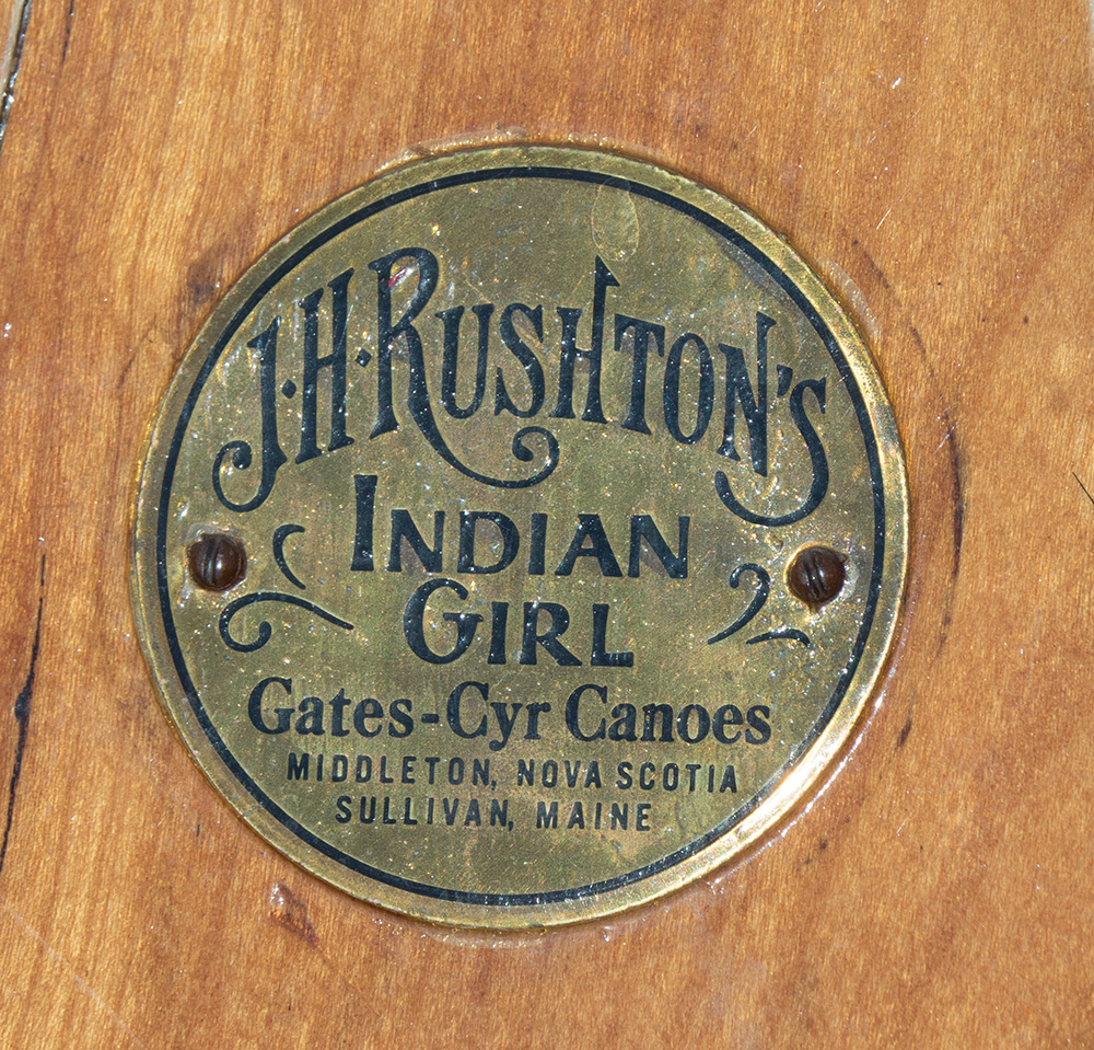 Gates-Cyr Canoes Indian Girl Medallion